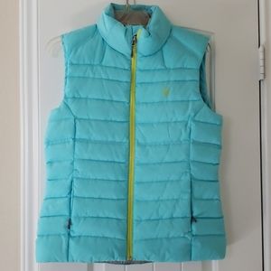 Teal Spider Womens Puffer Vest